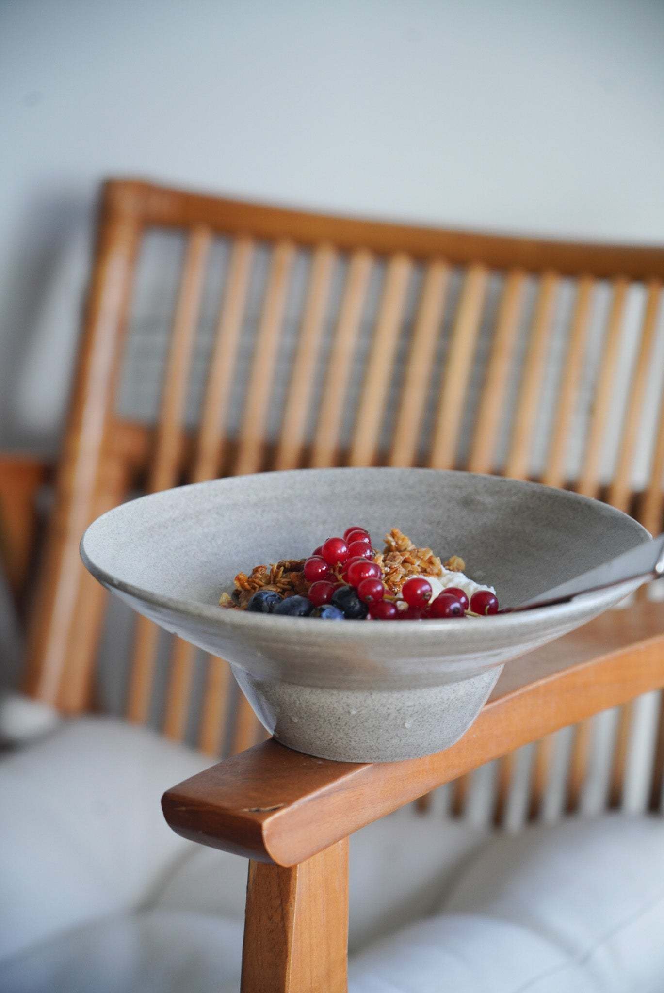 Handmade Stoneware and Concrete Straw Hat Plates