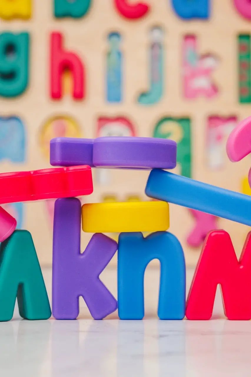 xyz Find & Fit Puzzle colorful plastic alphabet letters set on Tampa Home & Garden Store