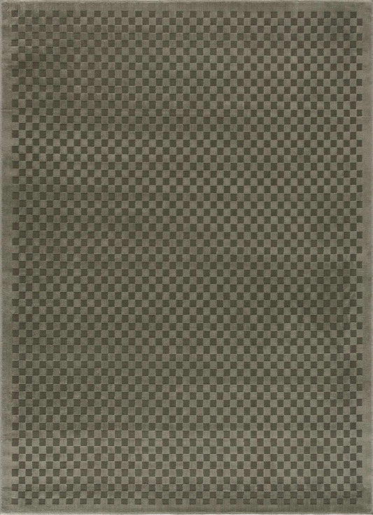 Gaiwan Olive Green Washable Area Rug checkerboard pattern Boutique Rugs on Tampa Home & Garden Store