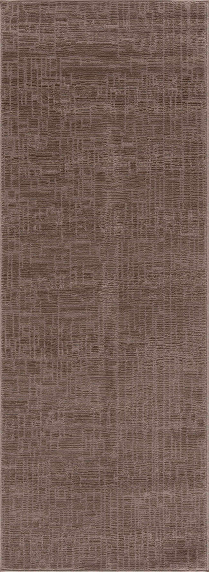 Leanna light brown washable area rug by Boutique Rugs with a subtle grid texture on Tampa Home & Garden Store