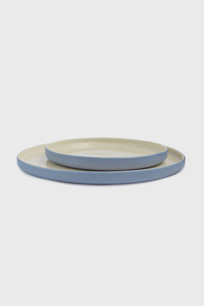 Handmade Blue Plates and Forget Me Flower Design