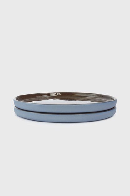 Handmade Blue Plates and Forget Me Flower Design