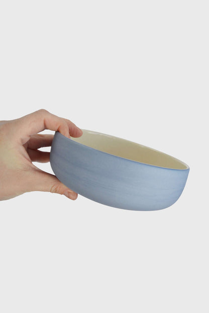 Handmade Porcelain Bowl and Forget Me Not Brown