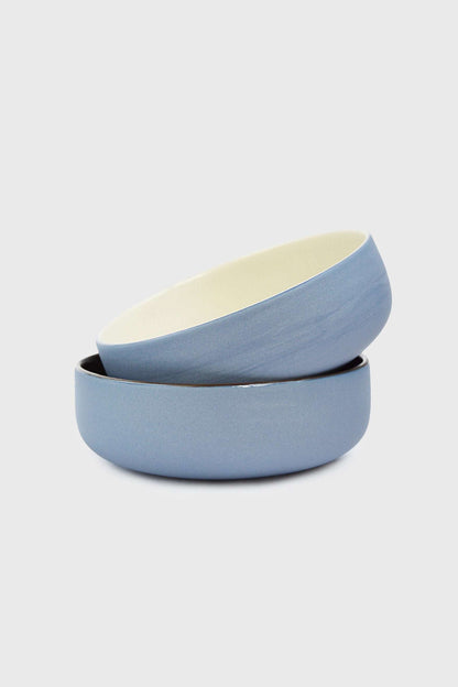 Handmade Porcelain Bowl and Forget Me Not Brown