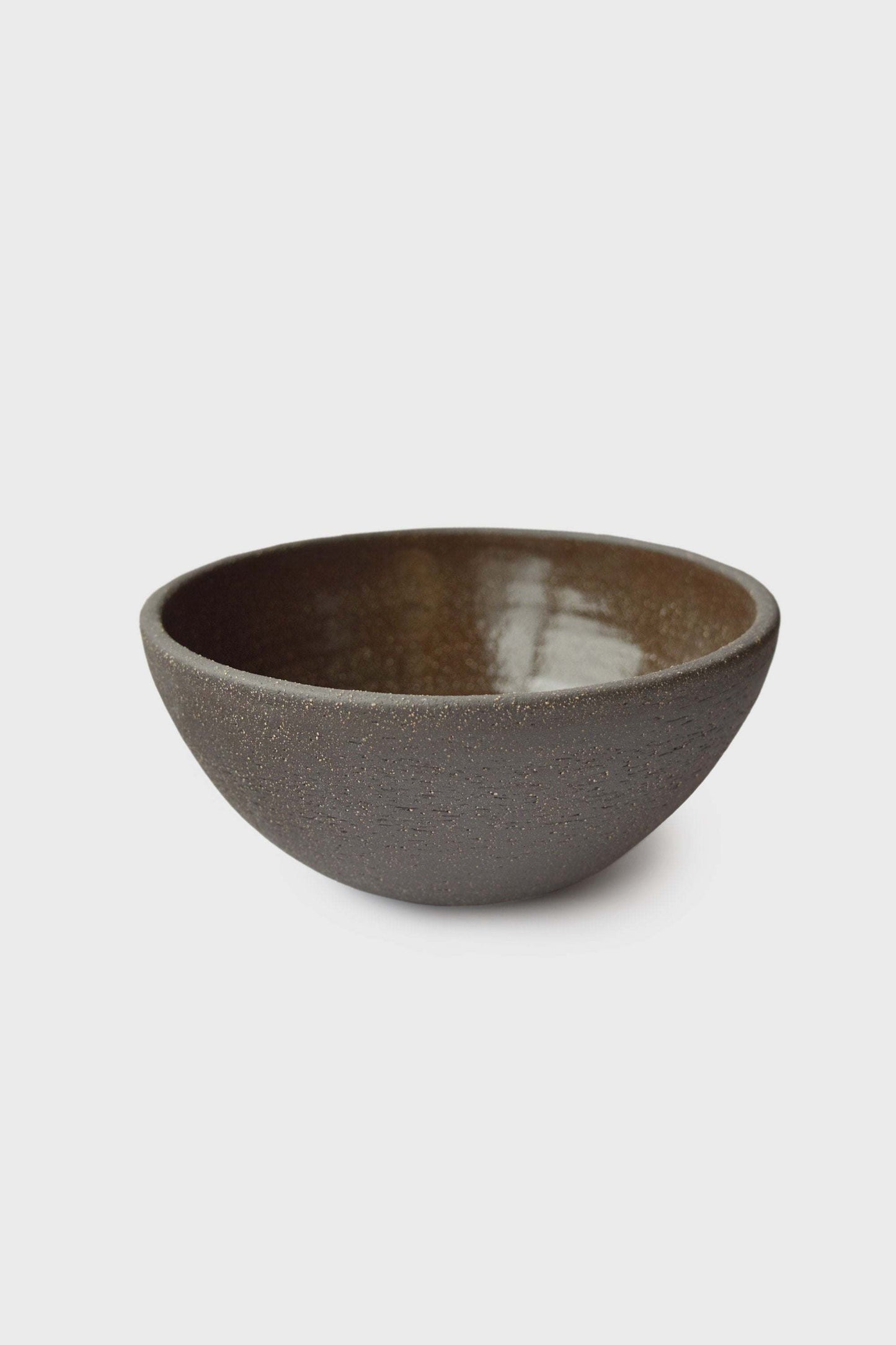 Handmade Stoneware Bowl In A Pumpernickel Glaze