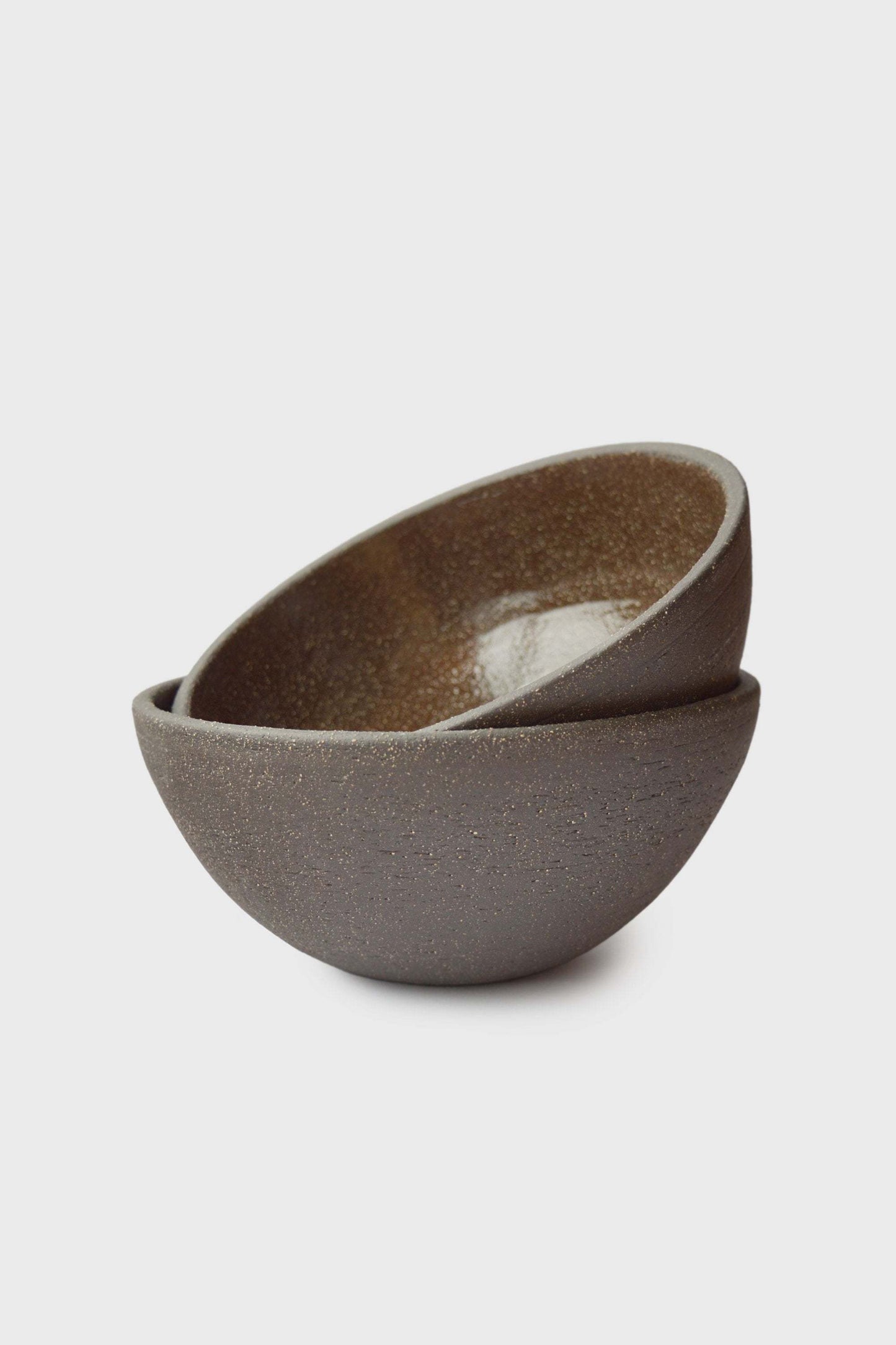 Handmade Stoneware Bowl In A Pumpernickel Glaze