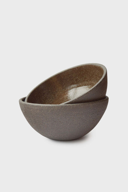Handmade Stoneware Bowl In A Pumpernickel Glaze