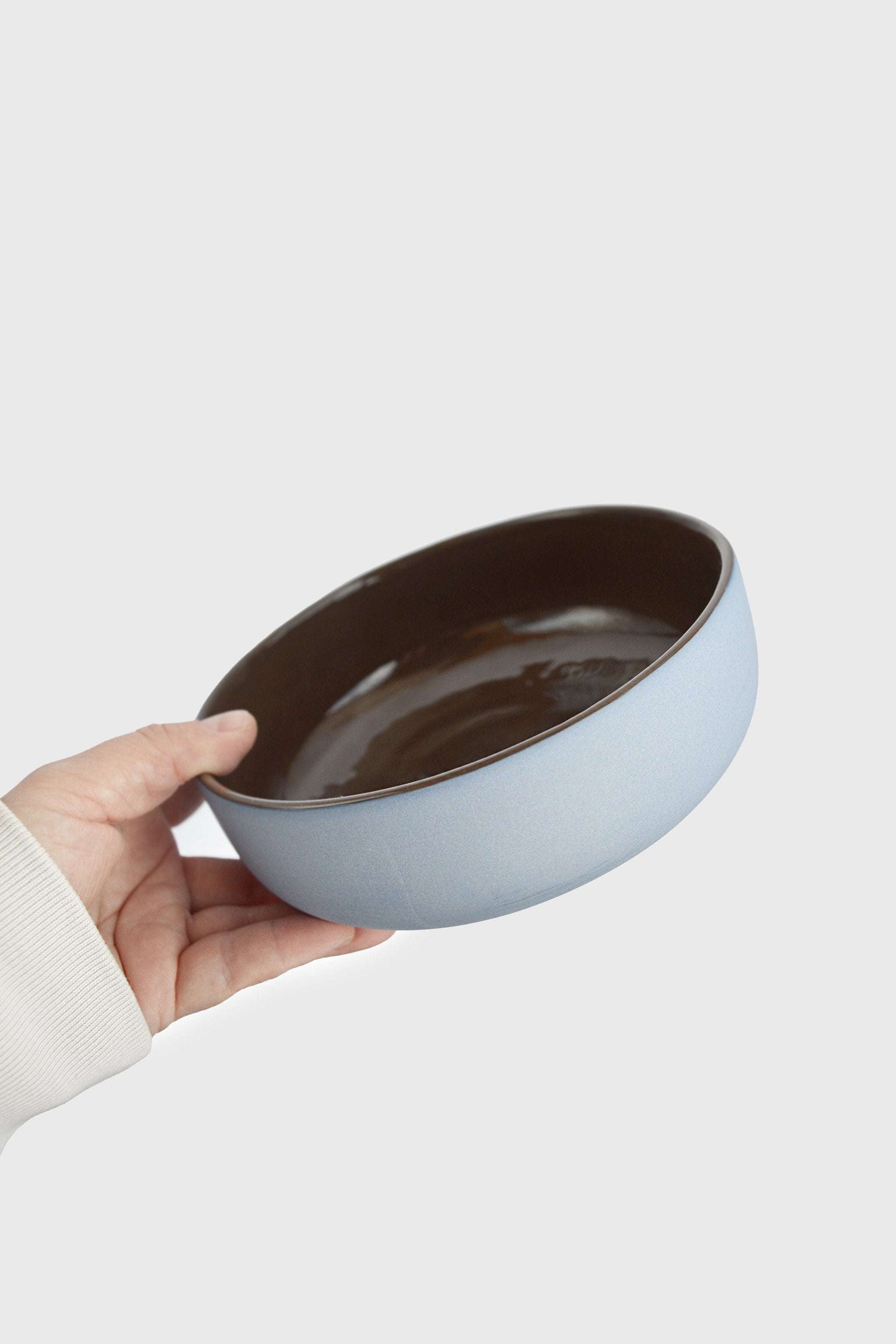 Handmade Porcelain Bowl and Forget Me Not Brown