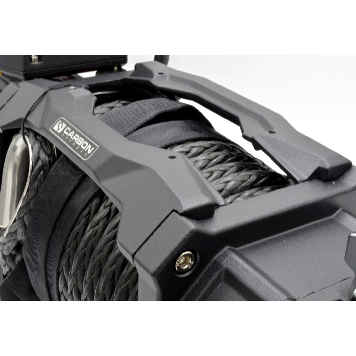 Carbon Tank 20000lb winch 24V with braided steel rope on housing by Carbon Offroad USA on Tampa Home & Garden Store
