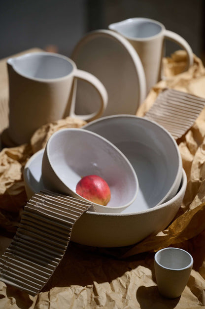 Artisan Stoneware Fruit Bowl and Centerpiece