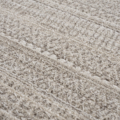 Nate Beige Tribal High Pile Carpet rug beige plush high-pile texture Boutique Rugs on Tampa Home & Garden Store