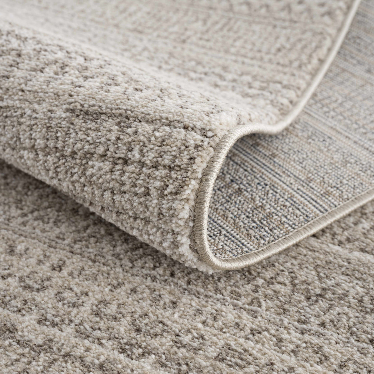 Nate Beige Tribal High Pile Carpet rug with plush beige pile by Boutique Rugs on Tampa Home & Garden Store