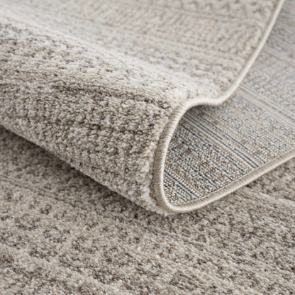 Nate Beige Tribal High Pile Carpet rug with plush beige pile by Boutique Rugs on Tampa Home & Garden Store