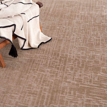 Leanna Light Brown Washable Area Rug beige-brown textured pile Boutique Rugs on Tampa Home & Garden Store