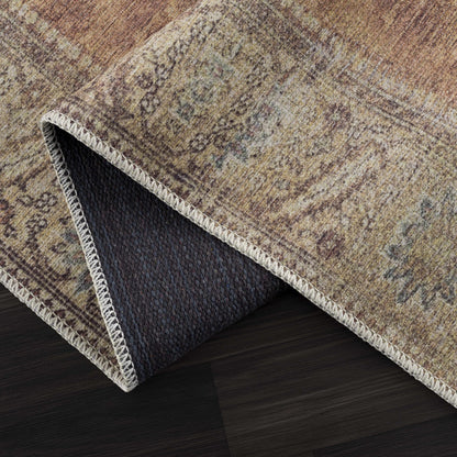 Powhatan washable area rug by Boutique Rugs; earthy multicolor tones with textured weave on Tampa Home & Garden Store