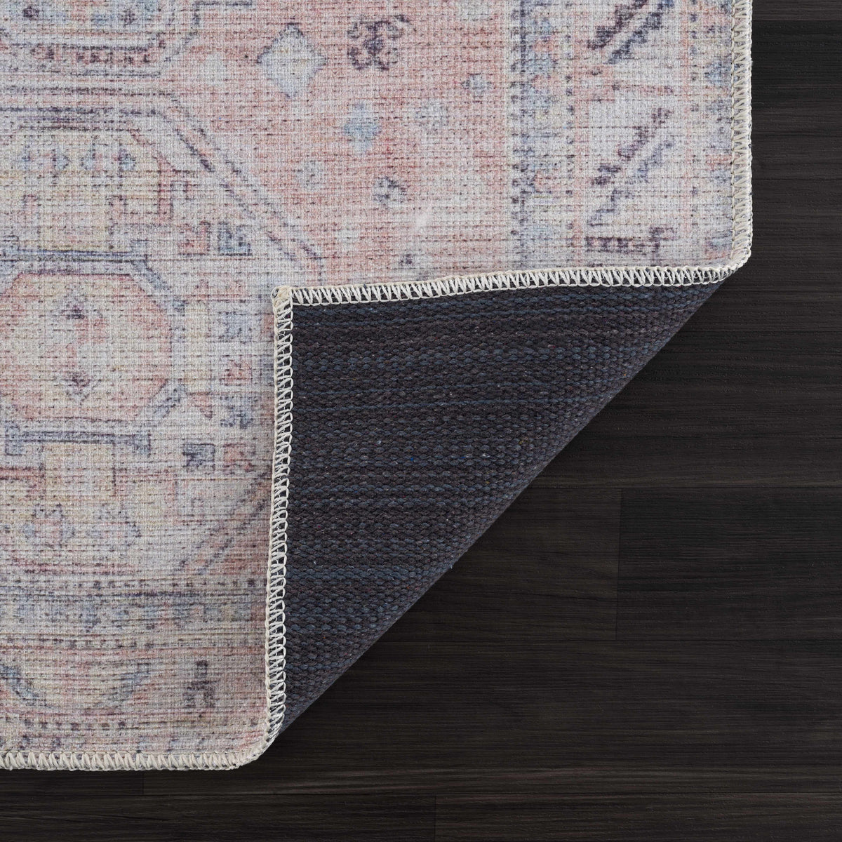 Morcott Peach washable area rug by Boutique Rugs with peach-toned pattern and cream fringe on Tampa Home & Garden Store