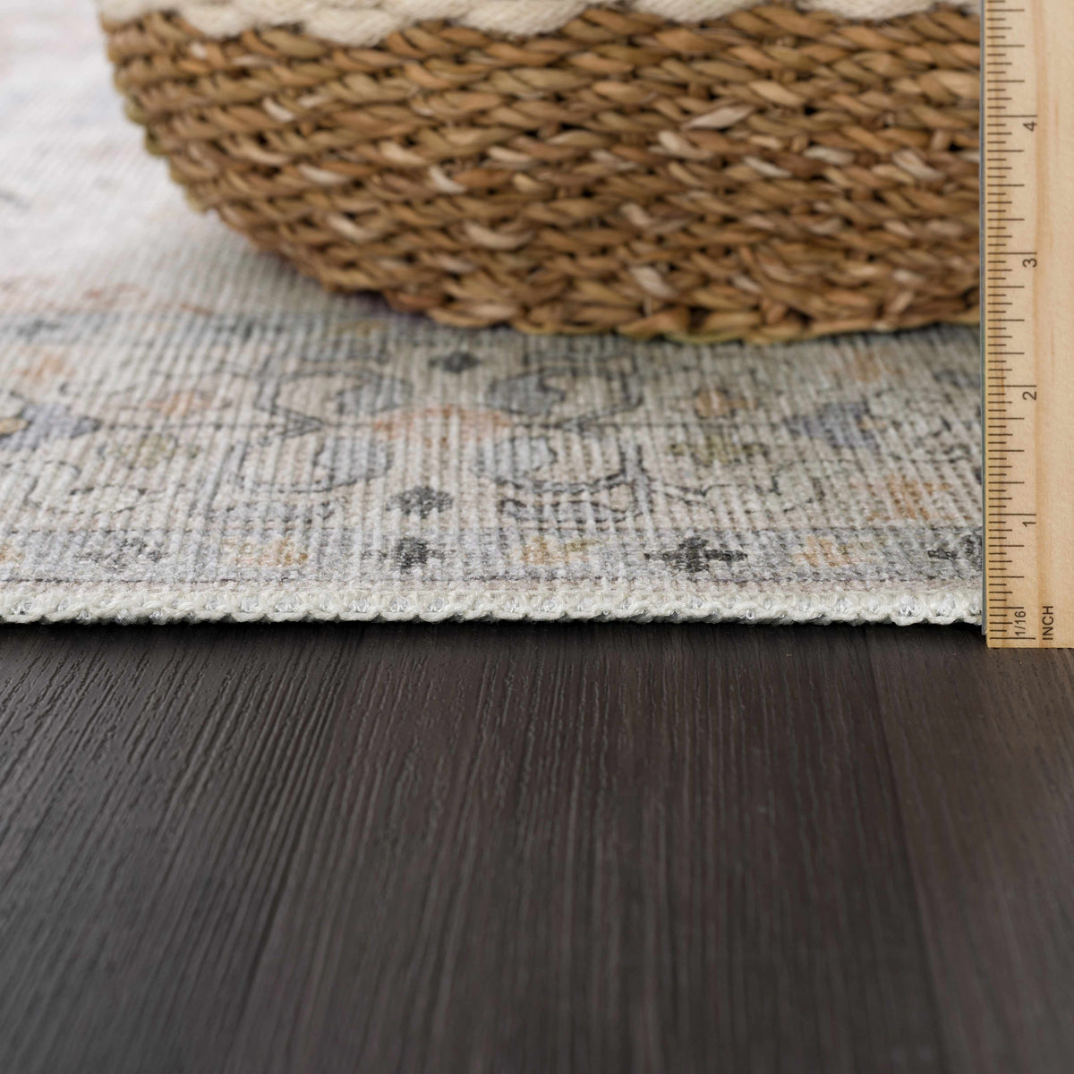 Beige Beckett washable rug by Boutique Rugs with natural braided fiber texture on Tampa Home & Garden Store