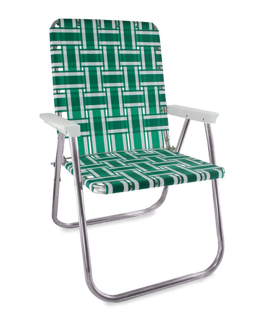 Green and White Stripe Classic Lawn Chair - Tampa Home & Garden Store