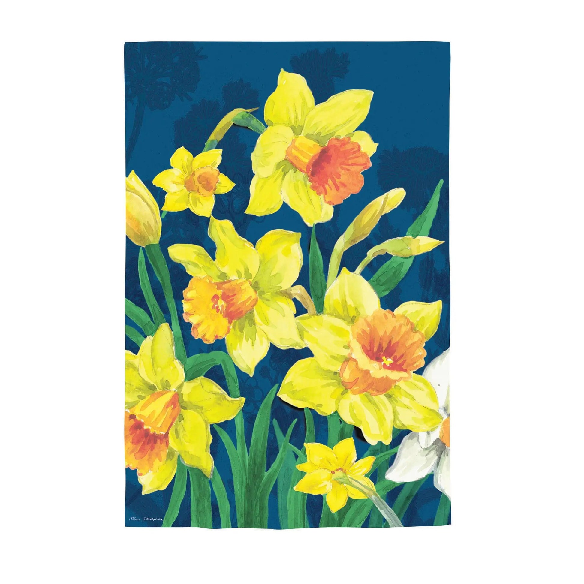 Daffodils Garden Suede House Flag - Tampa Home & Garden Store