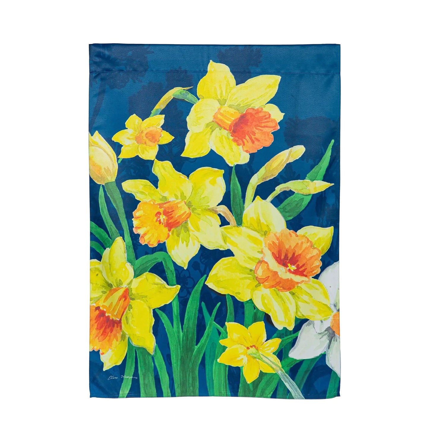 Daffodils Garden Suede House Flag - Tampa Home & Garden Store