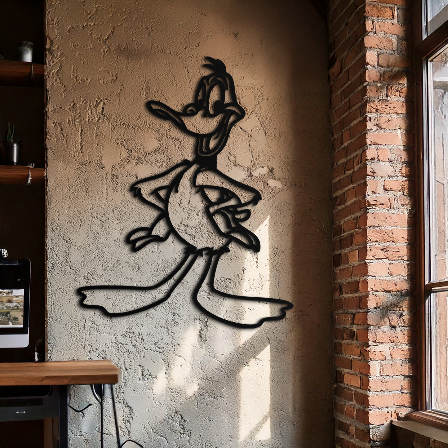 Daffy Duck Metal Wall Art – Classic Cartoon Character Silhouette for Fans- KAF663 - Tampa Home & Garden Store