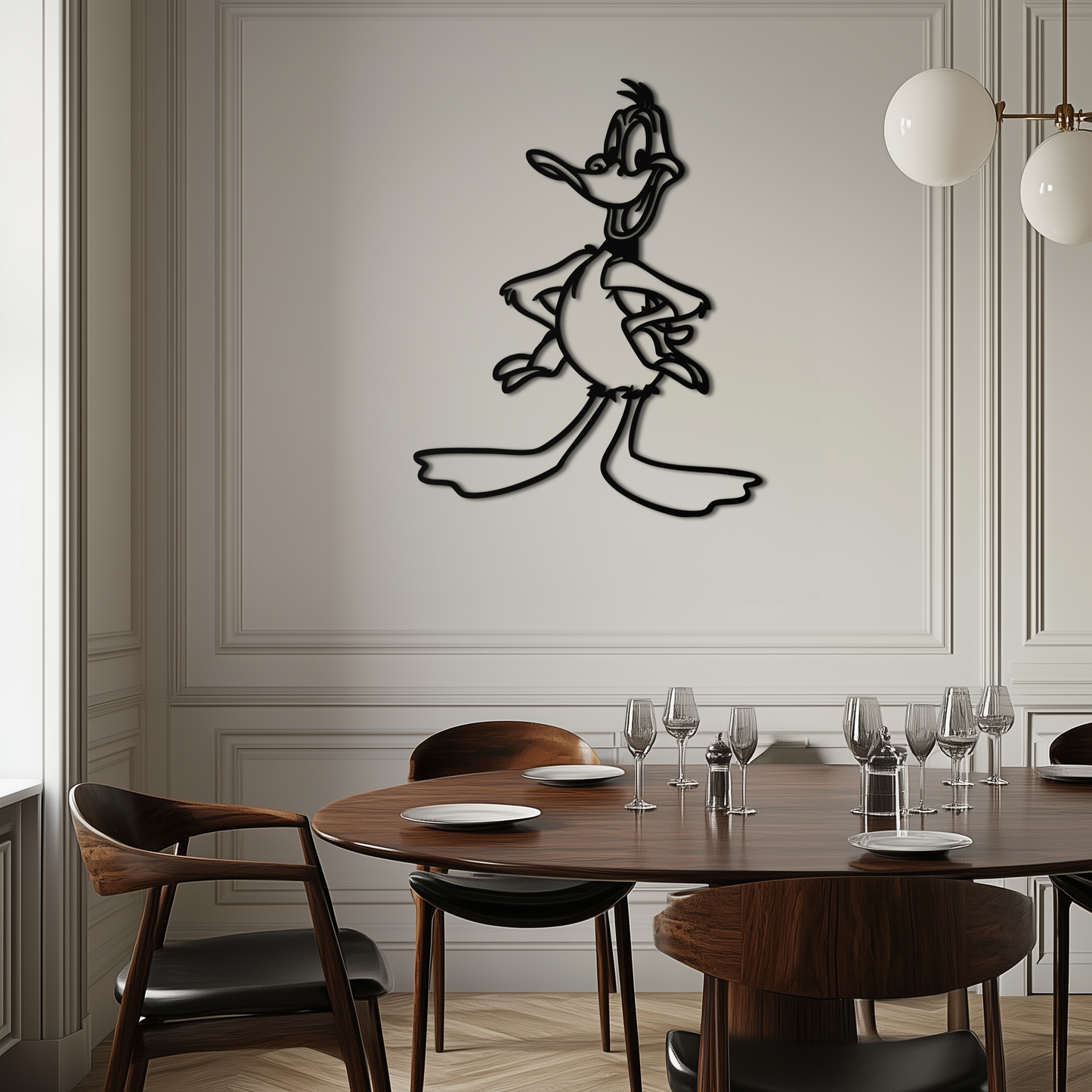 Daffy Duck Metal Wall Art – Classic Cartoon Character Silhouette for Fans- KAF663 - Tampa Home & Garden Store