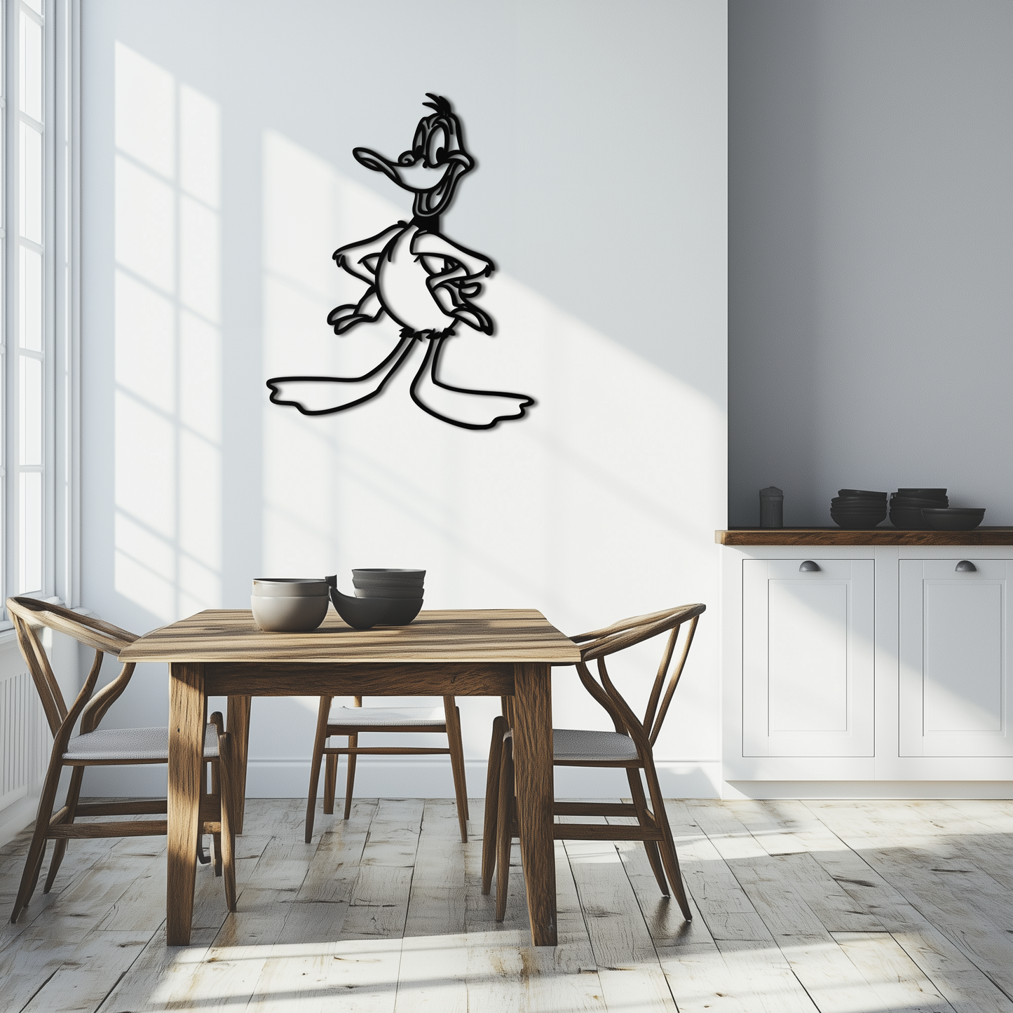 Daffy Duck Metal Wall Art – Classic Cartoon Character Silhouette for Fans- KAF663 - Tampa Home & Garden Store