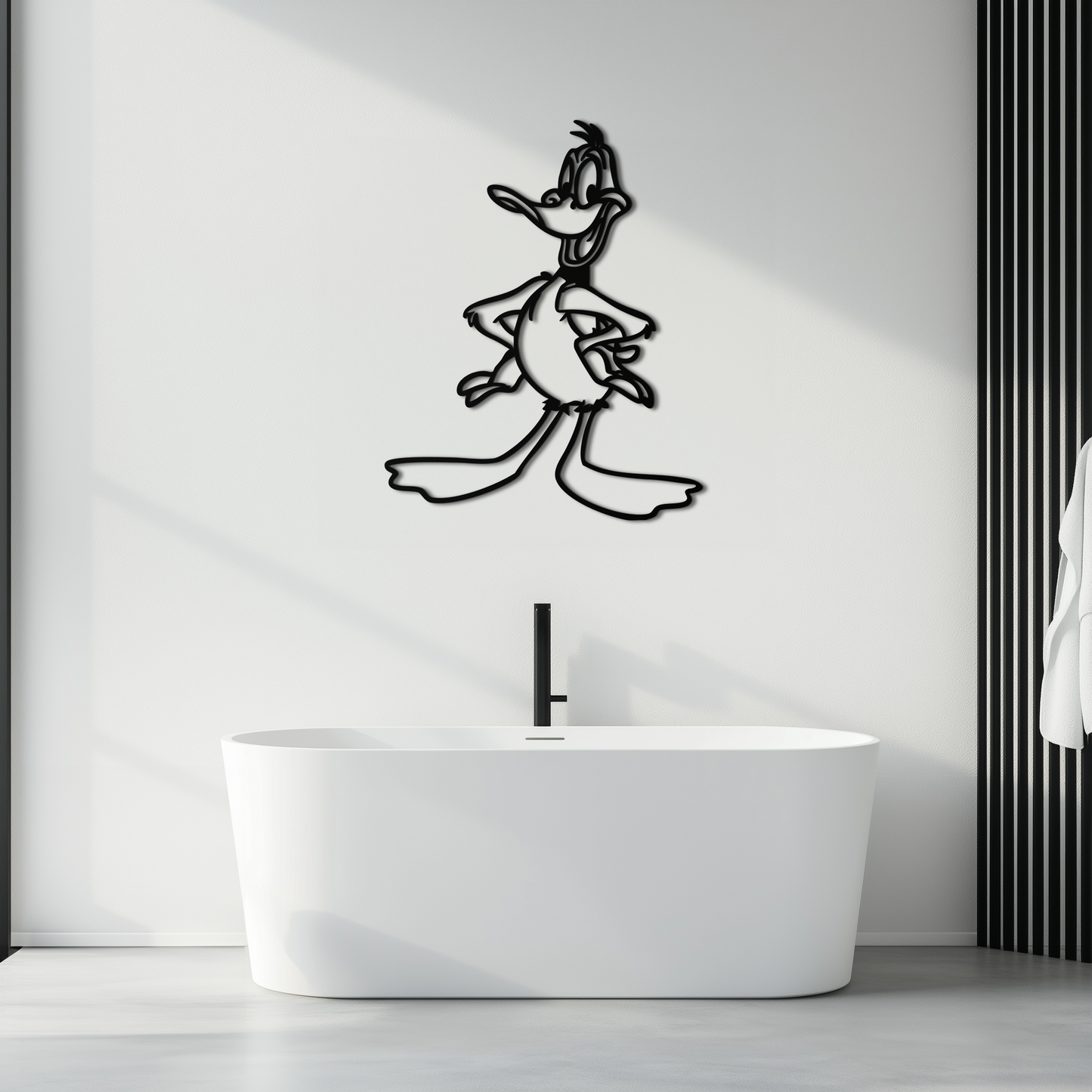 Daffy Duck Metal Wall Art – Classic Cartoon Character Silhouette for Fans- KAF663 - Tampa Home & Garden Store