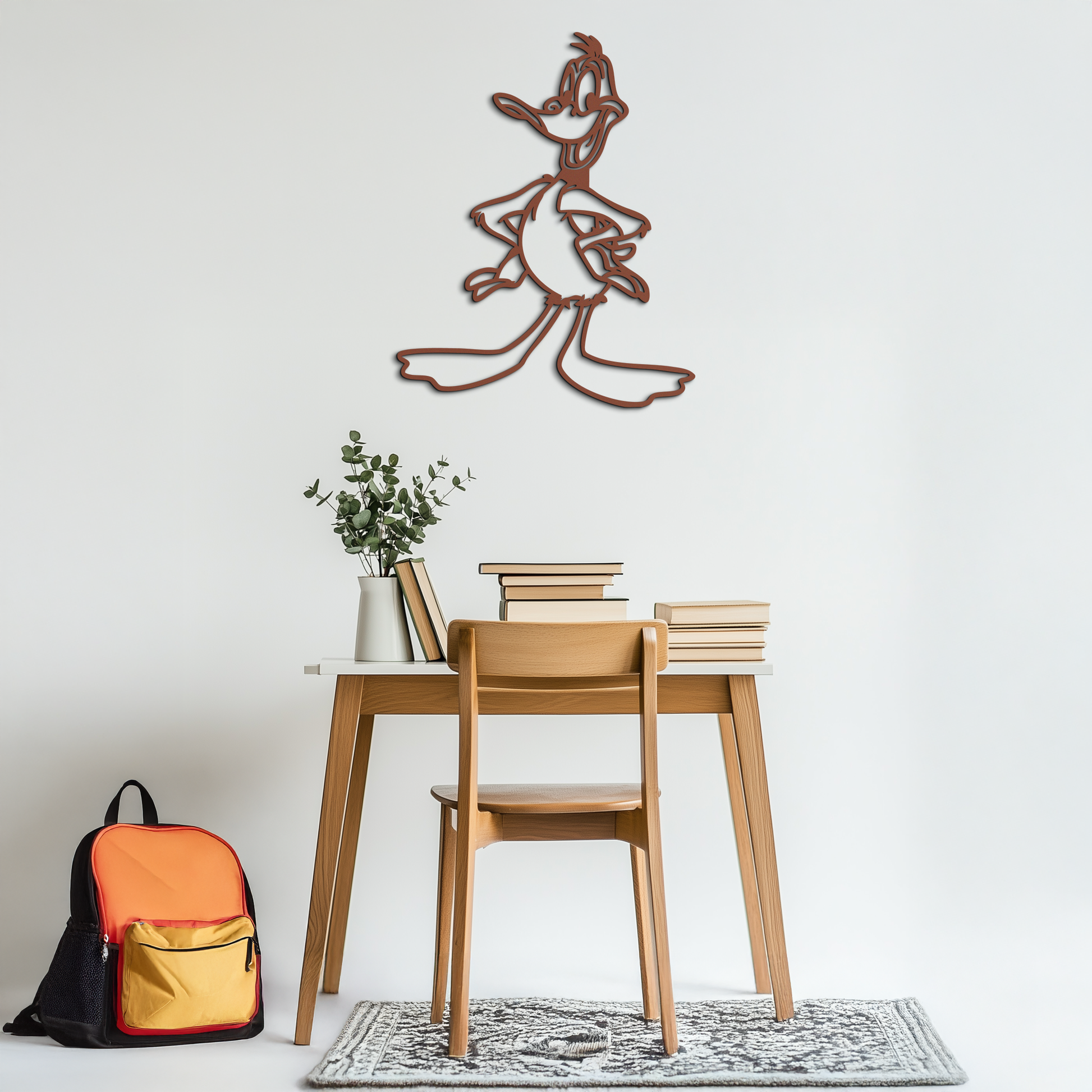 Daffy Duck Metal Wall Art – Classic Cartoon Character Silhouette for Fans- KAF663 - Tampa Home & Garden Store
