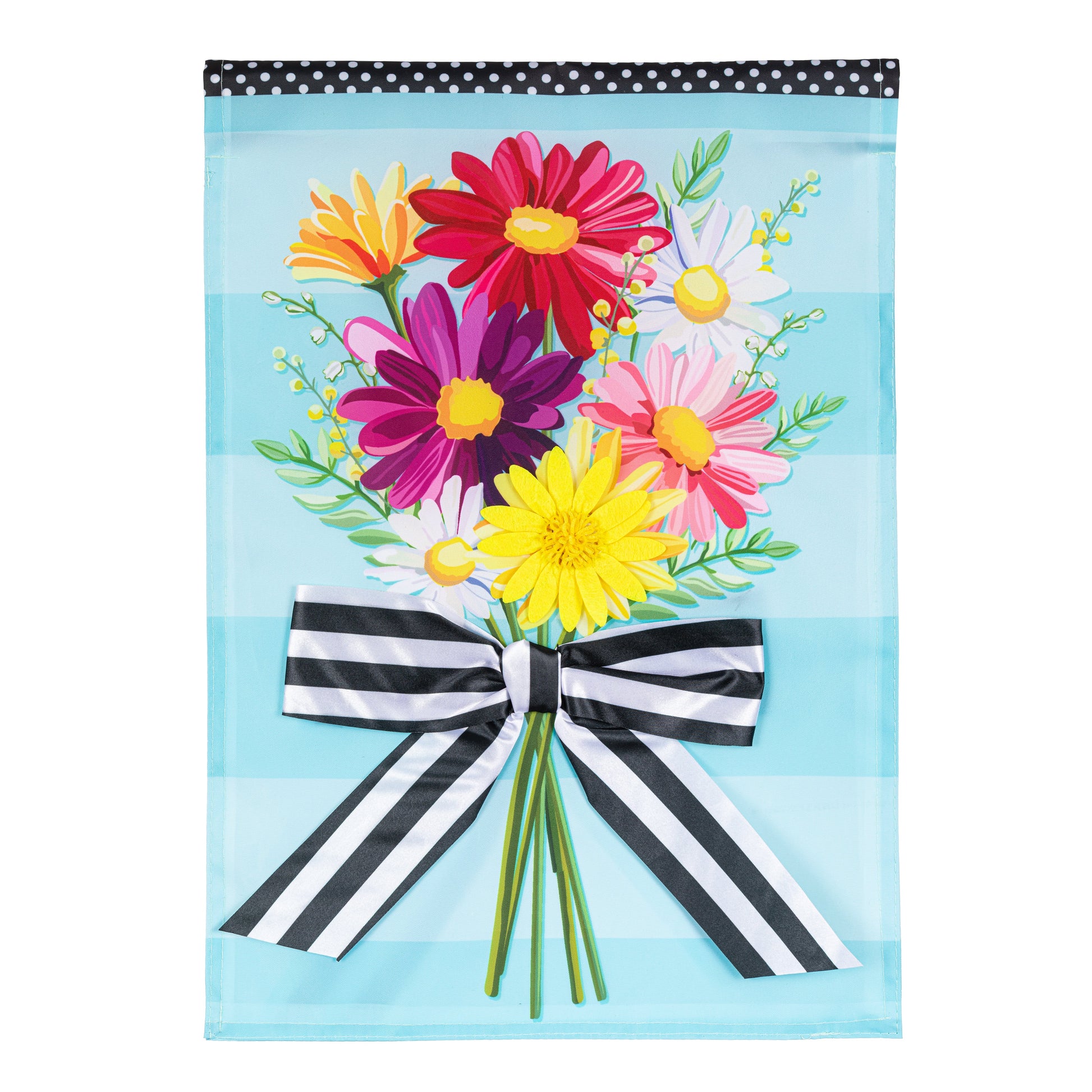 Daisy Bow Bouquet Applique Garden Flag - Tampa Home & Garden Store