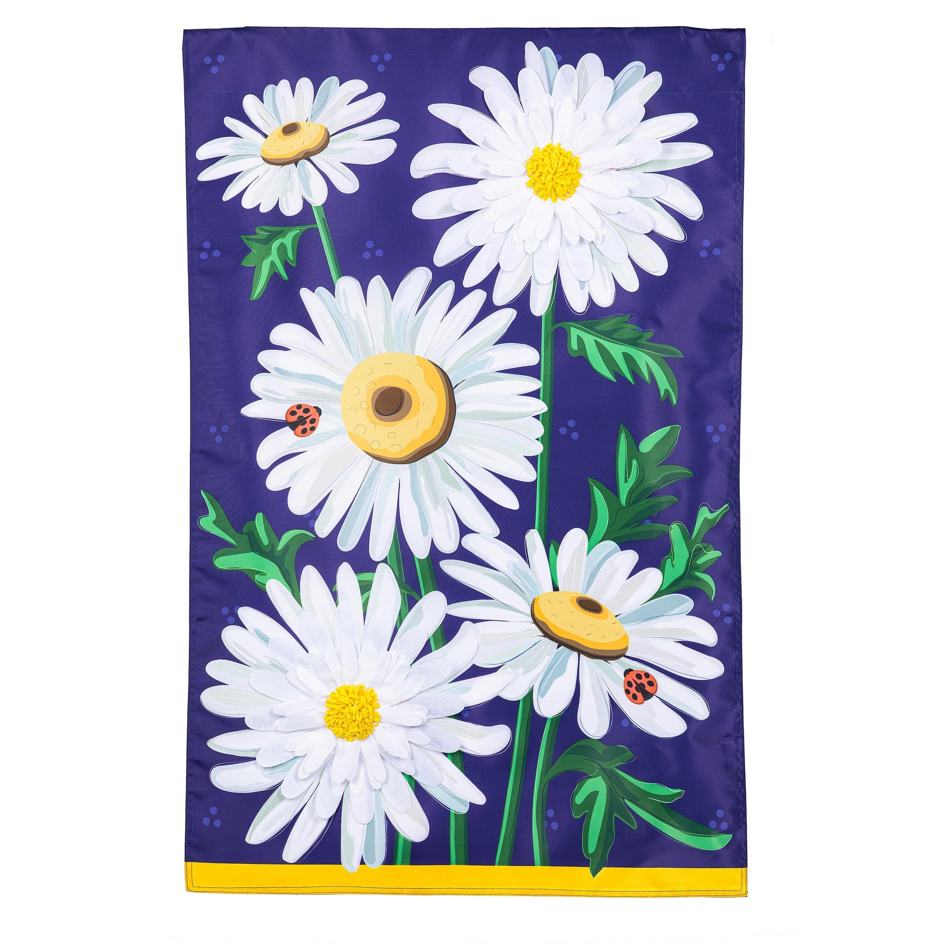 Daisy Days Applique House Flag - Tampa Home & Garden Store