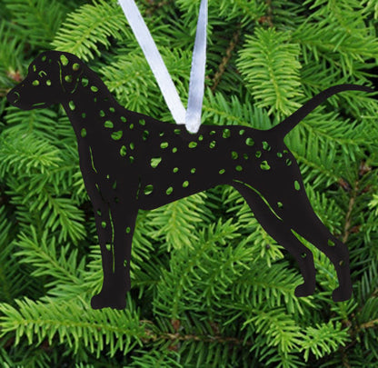 Dalmatian plant stake silhouette in black with cutouts, Rustica Ornamentals, Home & Garden on Tampa Home & Garden Store