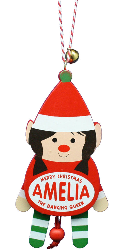 Dancing Wooden Ornament (A - D) - - Tampa Home & Garden Store
