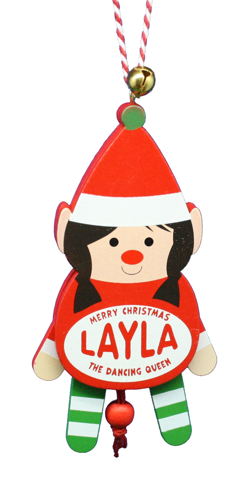 Dancing Wooden Ornament (L - Z) - - Tampa Home & Garden Store