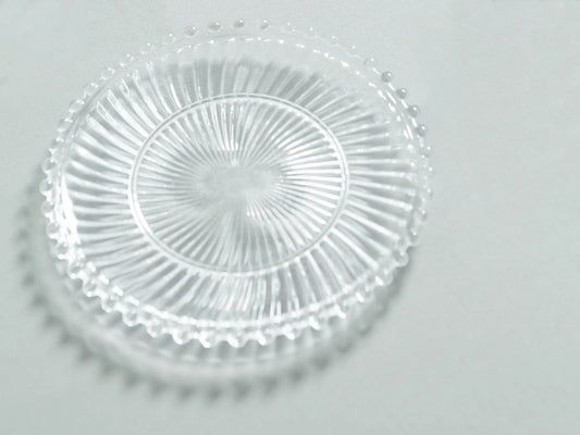 Danielle Ribbed Glass Plate - Tampa Home & Garden Store