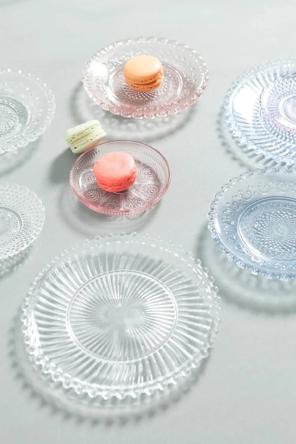 Danielle Ribbed Glass Plate - Tampa Home & Garden Store