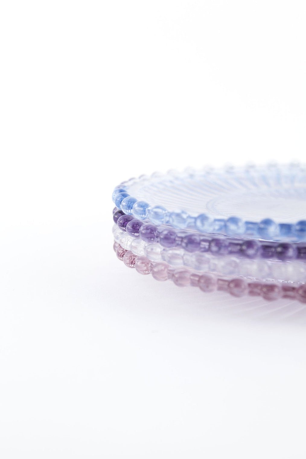 Danielle Ribbed Glass Plate - Tampa Home & Garden Store