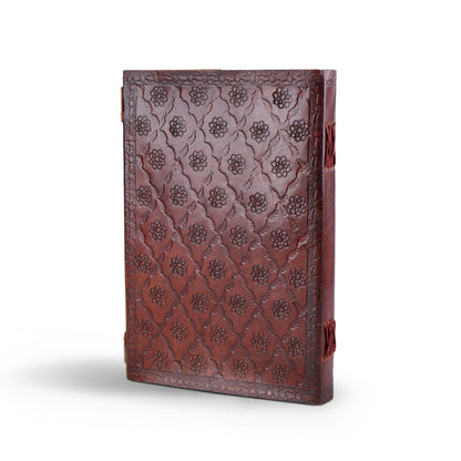 Dark Brown 7 Stones Leather Diary - Tampa Home & Garden Store