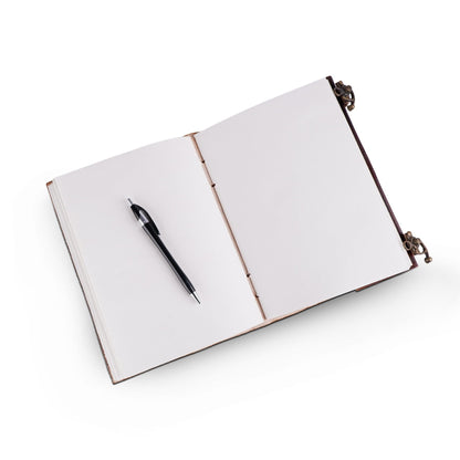 Dark Brown 7 Stones Leather Diary - Tampa Home & Garden Store