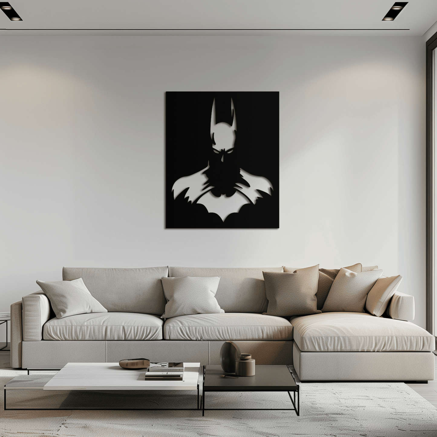 Dark Knight Metal Wall Art - Modern Steel Wall Decor - KAF034 - Tampa Home & Garden Store