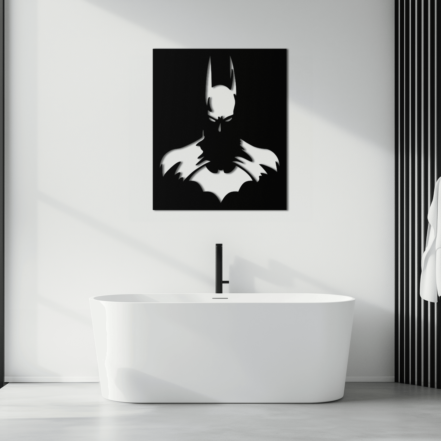 Dark Knight Metal Wall Art - Modern Steel Wall Decor - KAF034 - Tampa Home & Garden Store