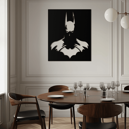 Dark Knight Metal Wall Art - Modern Steel Wall Decor - KAF034 - Tampa Home & Garden Store
