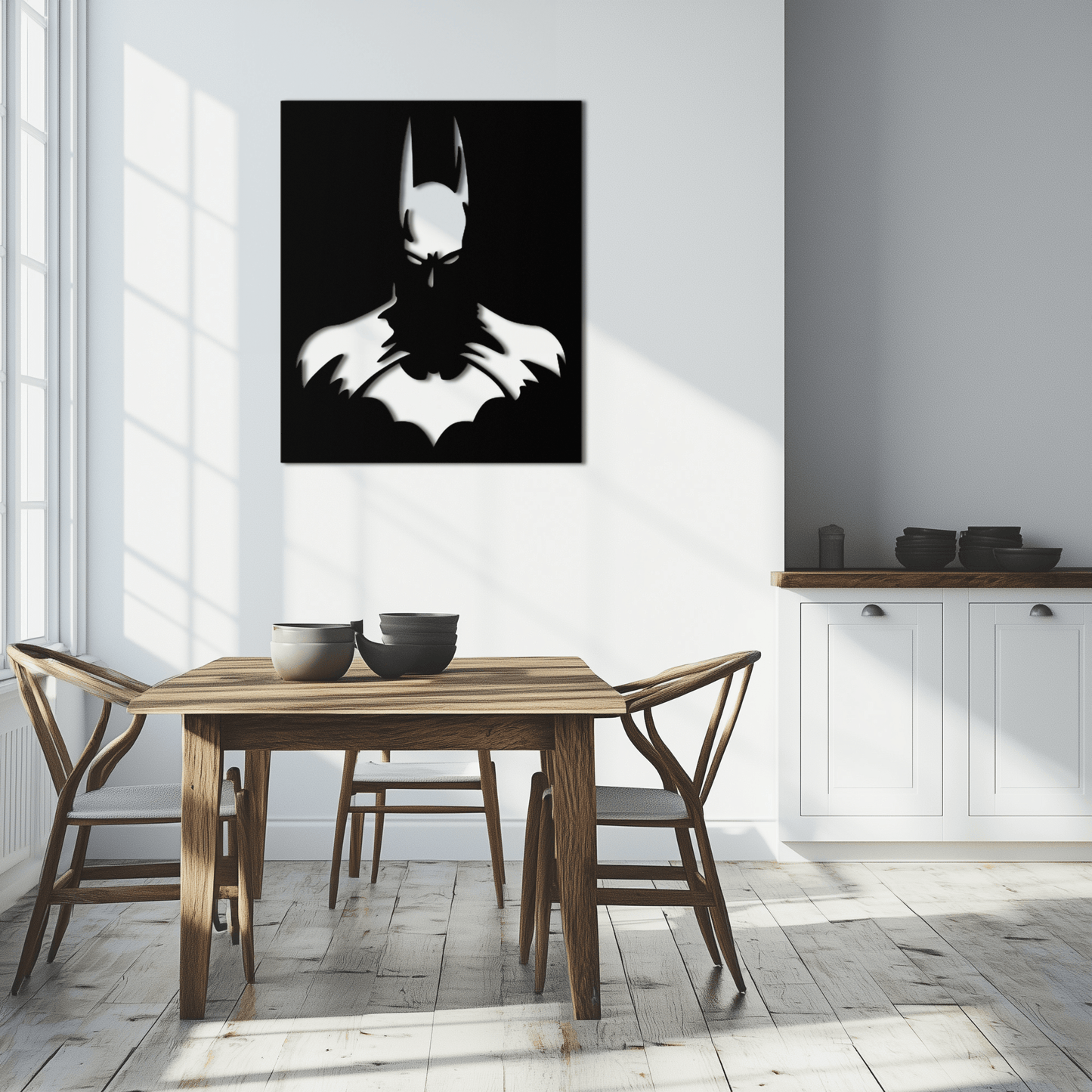 Dark Knight Metal Wall Art - Modern Steel Wall Decor - KAF034 - Tampa Home & Garden Store