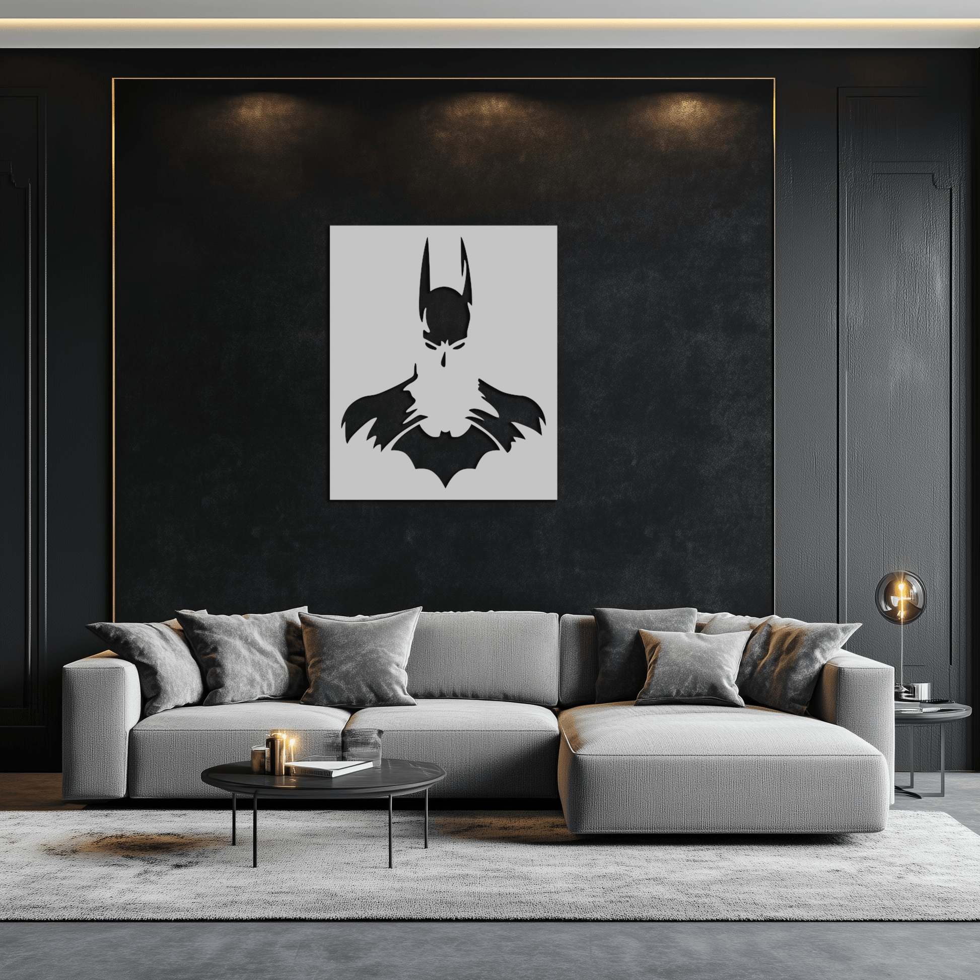 Dark Knight Metal Wall Art - Modern Steel Wall Decor - KAF034 - Tampa Home & Garden Store