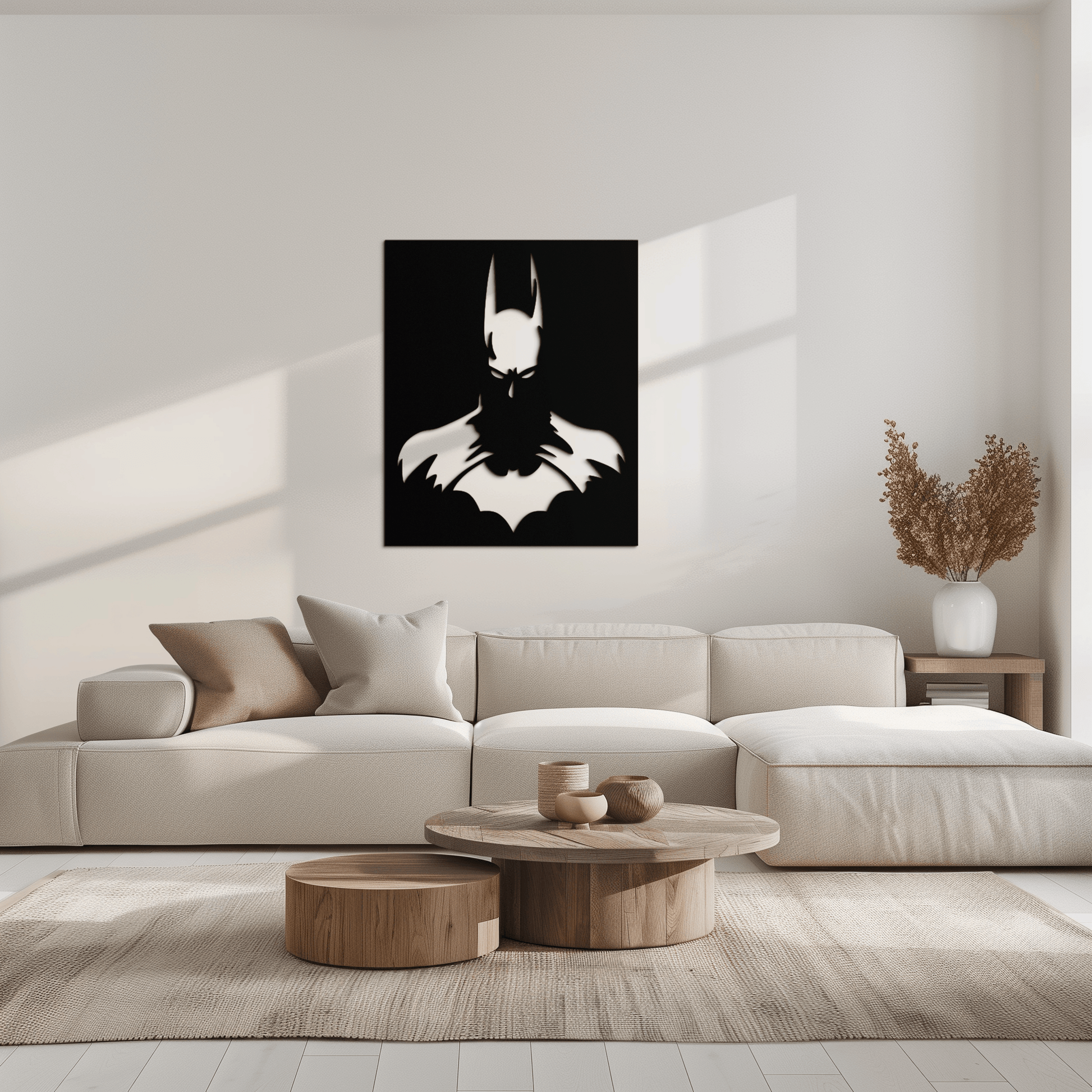 Dark Knight Metal Wall Art - Modern Steel Wall Decor - KAF034 - Tampa Home & Garden Store