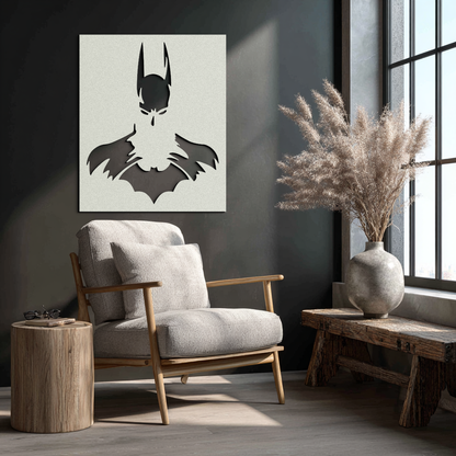 Dark Knight Metal Wall Art - Modern Steel Wall Decor - KAF034 - Tampa Home & Garden Store
