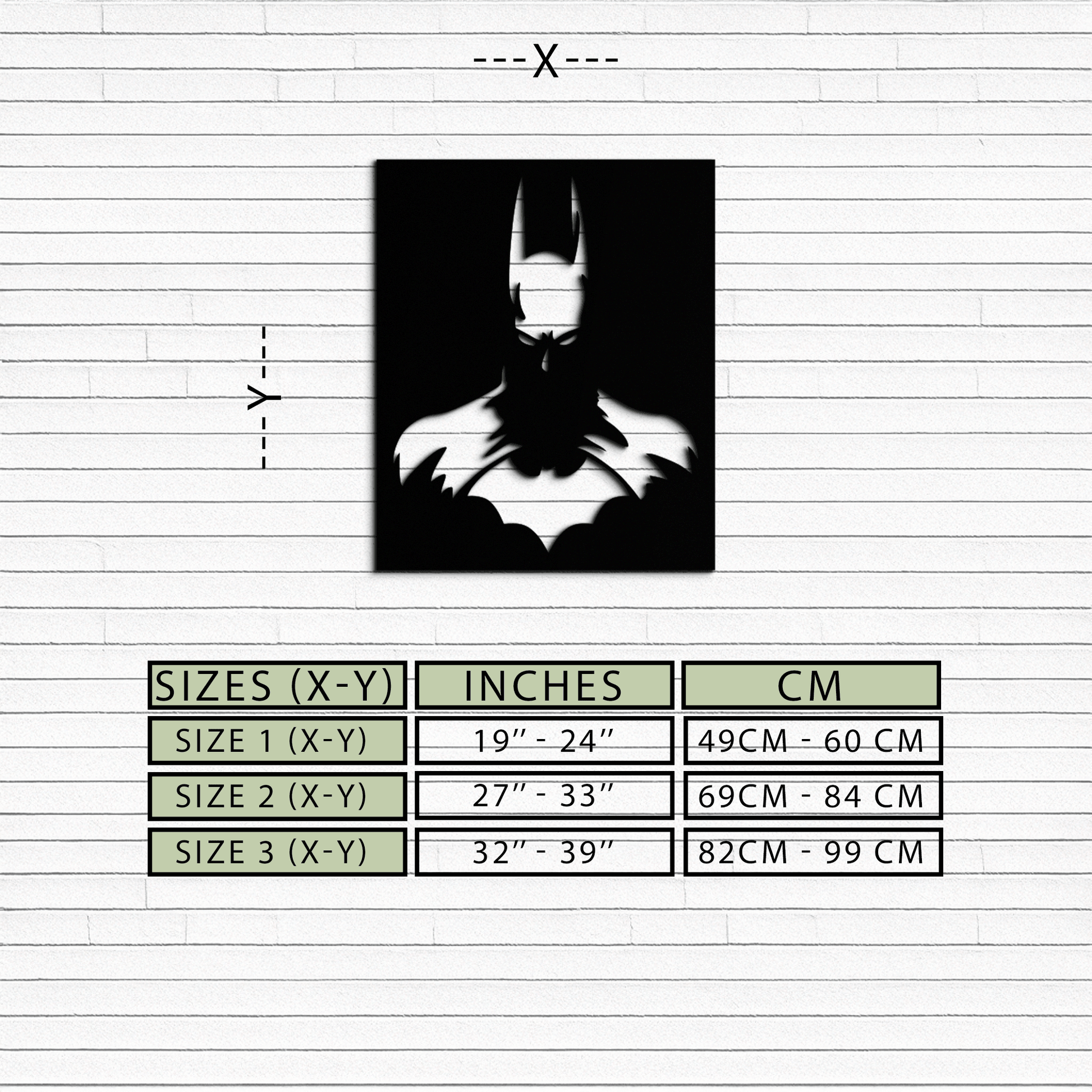 Dark Knight Metal Wall Art - Modern Steel Wall Decor - KAF034 - Tampa Home & Garden Store