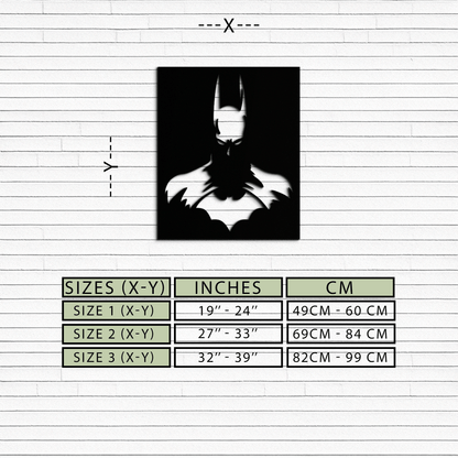 Dark Knight Metal Wall Art - Modern Steel Wall Decor - KAF034 - Tampa Home & Garden Store
