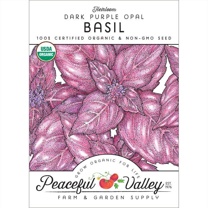 Dark Purple Opal Basil Seeds (Organic) - Tampa Home & Garden Store