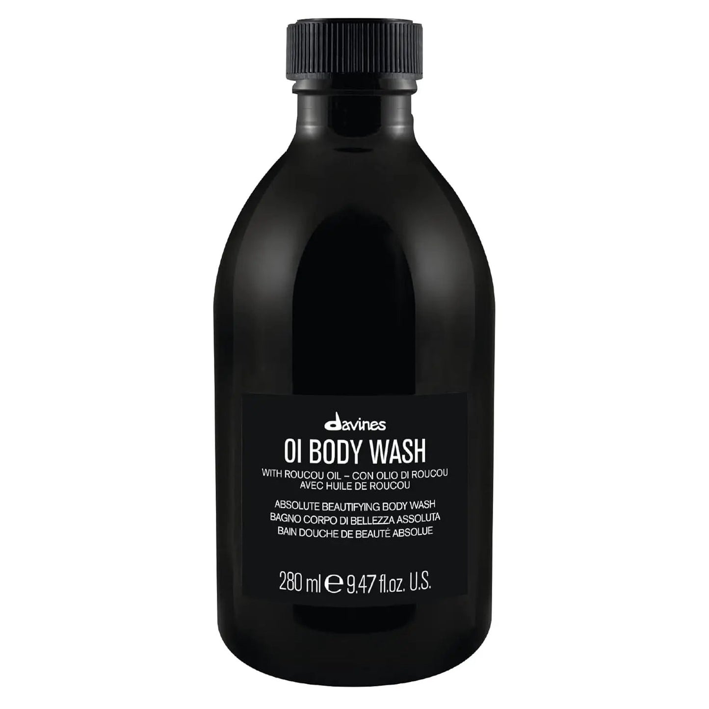 Davines OI Body Wash bottle, 280 ml, black container with white label text on Tampa Home & Garden Store